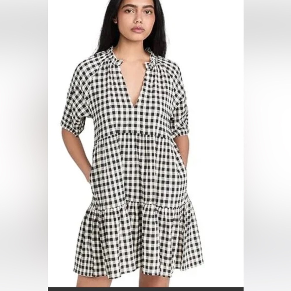 BB Dakota Picnic Ready Gingham Sun Dress - Size S NWOT